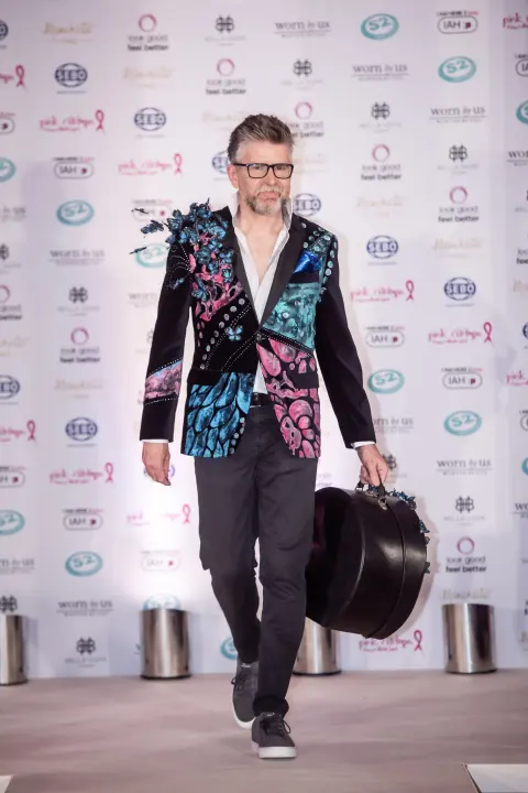 Phil Alderson at a fashion event