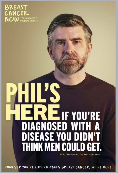 Breast Cancer Now campaign portrait of Phil Alderson